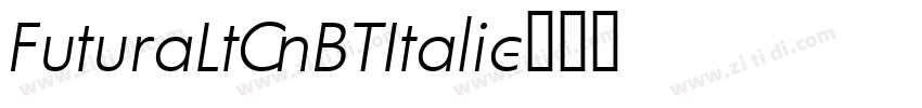 FuturaLtCnBTItalic字体转换