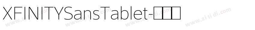 XFINITYSansTablet字体转换