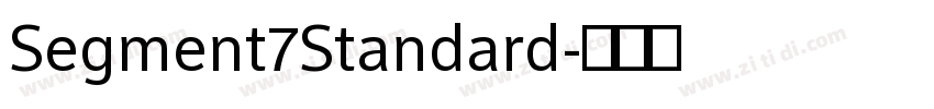 Segment7Standard字体转换