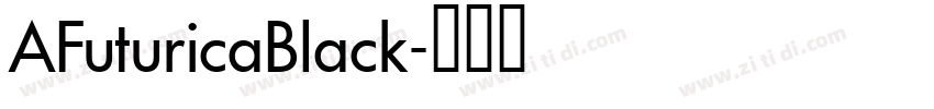AFuturicaBlack字体转换