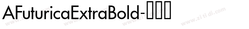 AFuturicaExtraBold字体转换