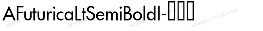 AFuturicaLtSemiBoldI字体转换