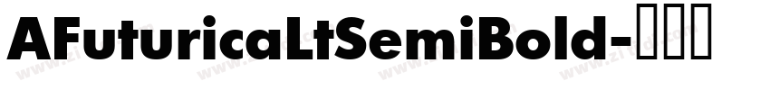 AFuturicaLtSemiBold字体转换