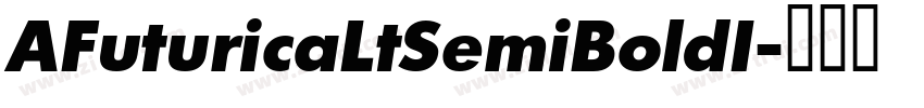 AFuturicaLtSemiBoldI字体转换