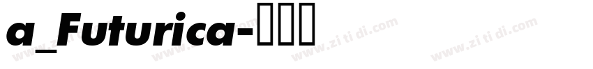 a_Futurica字体转换