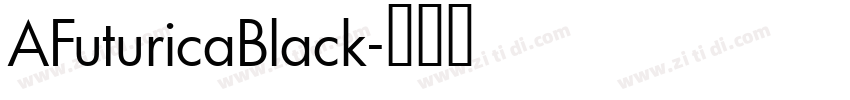 AFuturicaBlack字体转换