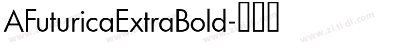 AFuturicaExtraBold字体转换