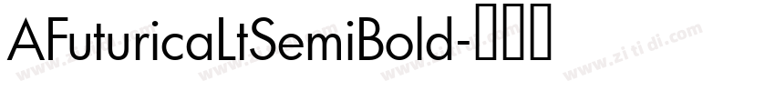 AFuturicaLtSemiBold字体转换