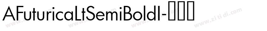 AFuturicaLtSemiBoldI字体转换