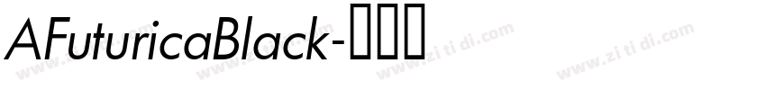 AFuturicaBlack字体转换