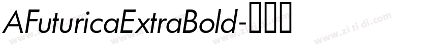 AFuturicaExtraBold字体转换