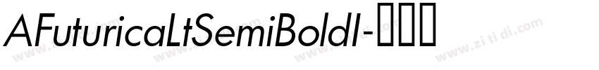 AFuturicaLtSemiBoldI字体转换