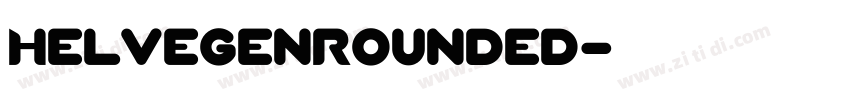 HelvegenRounded字体转换