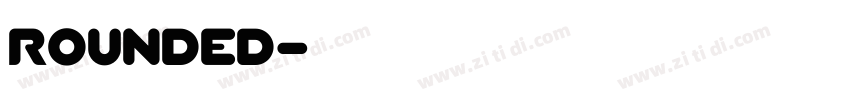 Rounded字体转换
