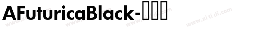 AFuturicaBlack字体转换
