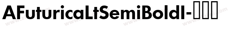 AFuturicaLtSemiBoldI字体转换