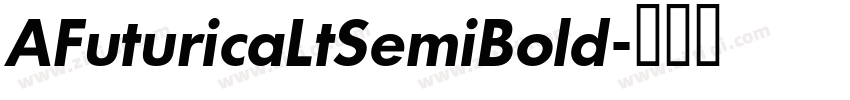 AFuturicaLtSemiBold字体转换