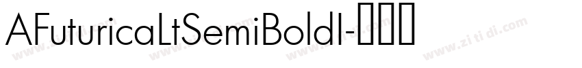 AFuturicaLtSemiBoldI字体转换