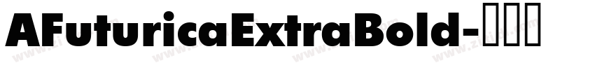 AFuturicaExtraBold字体转换