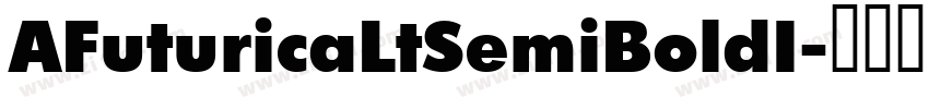 AFuturicaLtSemiBoldI字体转换