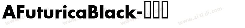 AFuturicaBlack字体转换
