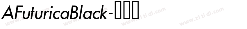 AFuturicaBlack字体转换