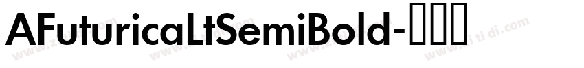 AFuturicaLtSemiBold字体转换