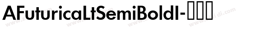 AFuturicaLtSemiBoldI字体转换