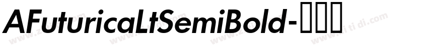 AFuturicaLtSemiBold字体转换