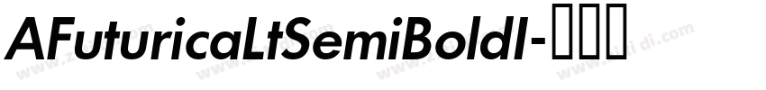 AFuturicaLtSemiBoldI字体转换