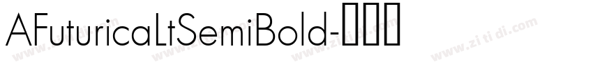 AFuturicaLtSemiBold字体转换
