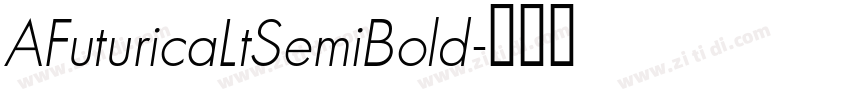 AFuturicaLtSemiBold字体转换