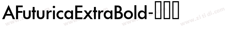 AFuturicaExtraBold字体转换