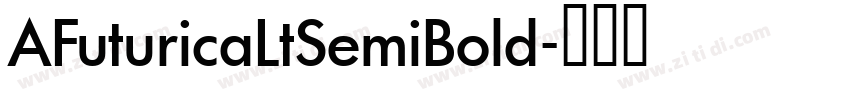 AFuturicaLtSemiBold字体转换
