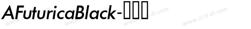 AFuturicaBlack字体转换