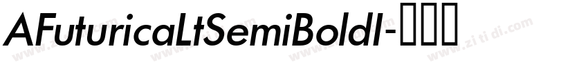 AFuturicaLtSemiBoldI字体转换