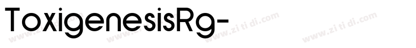ToxigenesisRg字体转换