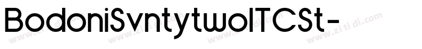 BodoniSvntytwoITCSt字体转换