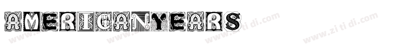 AmericanYears字体转换