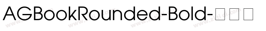 AGBookRounded-Bold字体转换