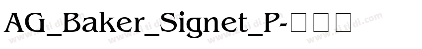 AG_Baker_Signet_P字体转换