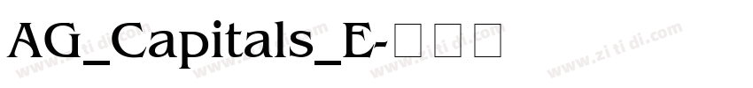 AG_Capitals_E字体转换
