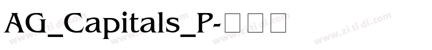 AG_Capitals_P字体转换