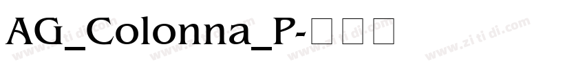 AG_Colonna_P字体转换