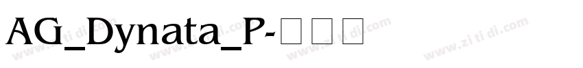 AG_Dynata_P字体转换