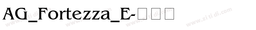 AG_Fortezza_E字体转换