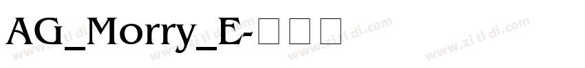 AG_Morry_E字体转换