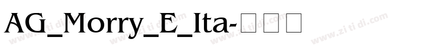 AG_Morry_E_Ita字体转换