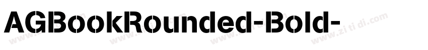 AGBookRounded-Bold字体转换