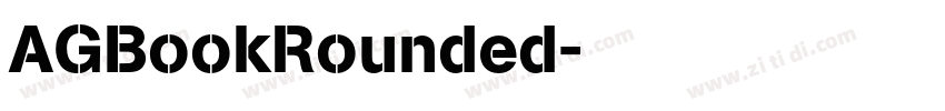AGBookRounded字体转换